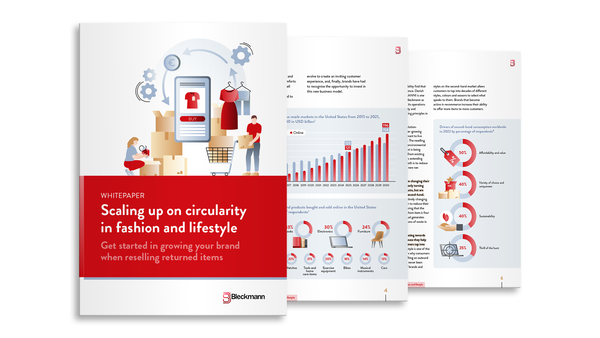 Whitepaper-Cover „Scaling up on circularity in fashion and lifestyle“.
